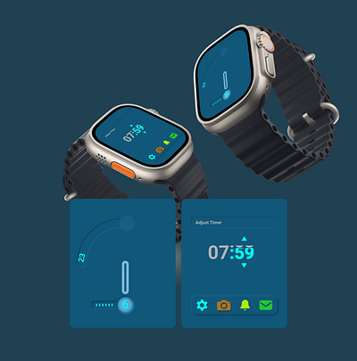 smart watch (hyper wrist) graphic design mockup smart watch ui