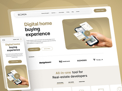 Sooada - Interactive Real Estate Platform blackanggold blur buying home colorgold desktopdesign digital home glassheader gold gold and black goldcolor golddesign home property real estate realestate website tool websitedesign