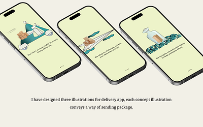 Delivery illustration app design graphic design illustration ui vector