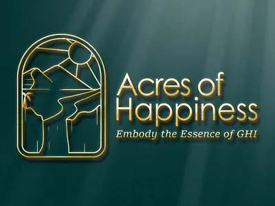 Acres Of happiness branding graphic design logo