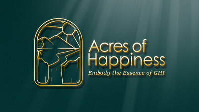 Acres Of happiness branding graphic design logo