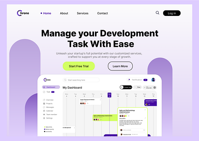 Chrono Task Manager - Dashboard Design app ui webdesign