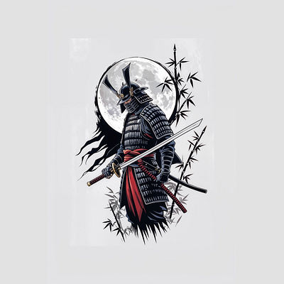 Samurai Lunar Shadow grace graphic design samurai