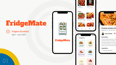 FridgeMate app branding dailyui design figma graphic design illustration logo typography ui