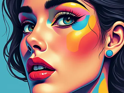 Vibrant Muse digital art