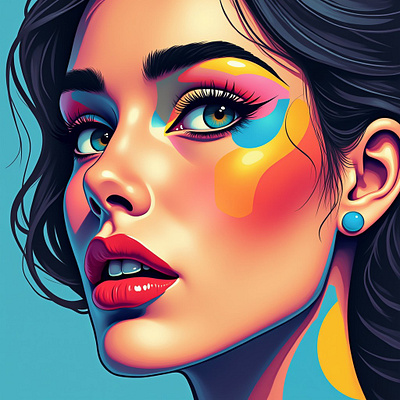 Vibrant Muse digital art