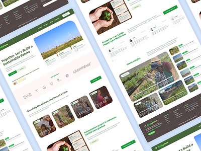 EcoSphere - Environmental Greening Service Web clean design desktop view explore graphic design green greening web landing page recommend trend ui ux