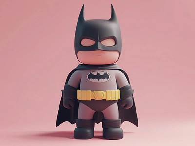 3D Batman Cartoon Character 3d 3d art 3d batman 3d cartoon 3d cartoon character 3d character 3d characters 3d design 3d designer 3d mascot 3d model batman batman 3d designs batman 3d model batman 3d style branding design gerdoo graphic design illustration