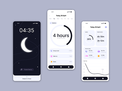 Sleep Tracker interface ui ux