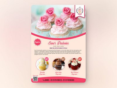 Sara's pasteries - Poster branding graphic design logo poster