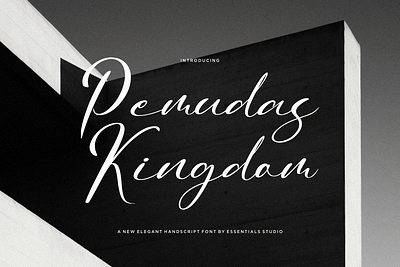 Pemudas Kingdom - Elegant Script Font calligraphy crafting font cursive font elegant font essentials studio font fancy font font fonts handdrawn handlettered handwritten minimalist font script typeface typography wedding font