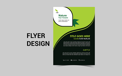 Nature Template Flyer print design