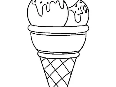 Ice Cream Coloring Pages for Kids & Adults