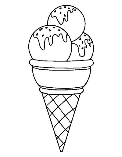 Ice Cream Coloring Pages for Kids & Adults