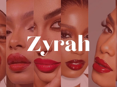 Zyrah Lipstick branding fashion graphic design logo