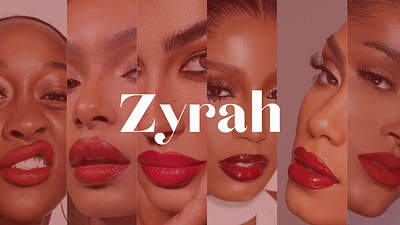 Zyrah Lipstick branding fashion graphic design logo