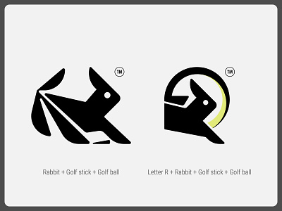 Golf logo, Rabbit logo, Sports logo mark activewear brand identity branding creative golf logo geometric logo golf club logo golf logo golf logo design logo logo design logodesigner logos logotype modern logo rabbit rabbit logo sports brand logo sports clothing brand logo sports logo sportswear