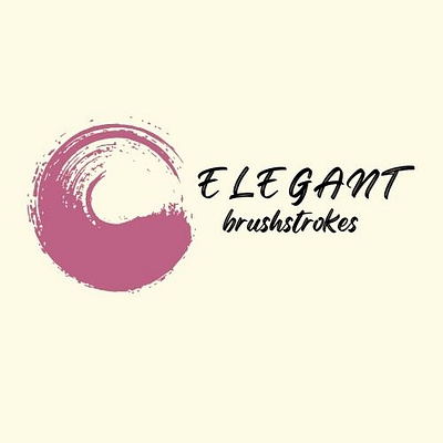 Elegant brushstrokes Logo design branding creative graphicdeigning logodesign logotype minimalist modern