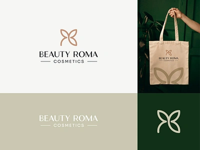 BEAUTY ROMA. beauty logo brand identity brand visual branding graphic design icon logo logo design luxury logo minimal visual identity