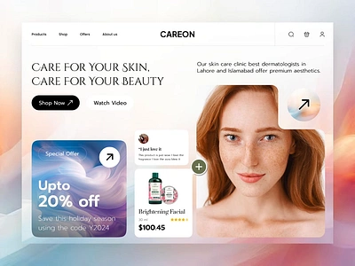 Ai skincare website design ai beauty ai skincare ai skincare website ai website design beauty website beauty website design landing page salon website salon website design skincare skincare website skincare website design ui animation ui designer web design web designer website website animation website designer