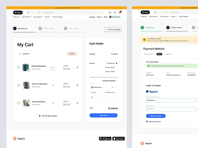 Checkout Process agency cart checkout design ecommerce elementor fashion flow framer online payment process product shop step ui webflow website wizard wordpress