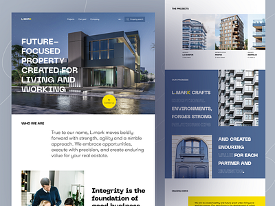 Real Estate Website agency landing page architecture design figma foundation future property home design landing page portfolio property property landing page property management real estate real estate agency realtor residence ui ux design website design