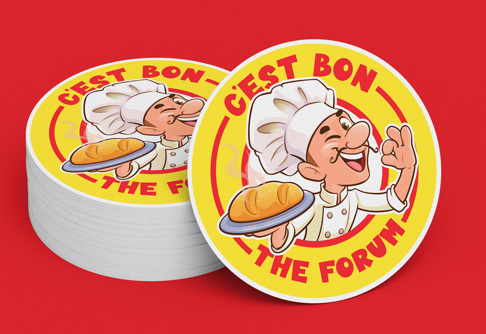 Example of Custom Cartoon Portrait Logo Design