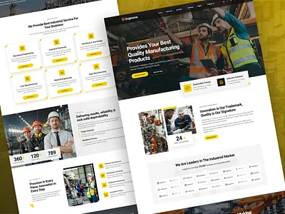 Template Kit for Industrial & Manufacturing Website business construction consulting corporate design digital elementor engineering fabrication factory industry machinery manufacture professional technical template template kit uiux website design wordpress