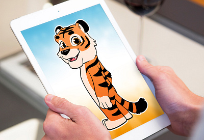 Playful Tiger Cartoon Character Perfect for Branding animal cartoon beehaya branding cartoon cartoon character cartoon character design cartoon style character design character designer cute character design fiverr graphic design illustration tiger cartoon tiger cartoon art tiger character tiger clipart tiger illustration vector