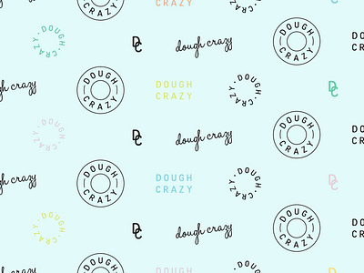 Dough Crazy Logo bakery branding bread cake cinnamon cookie cute design dessert donut food graphic design icon illustration logo pastry pie strawberry tart watermelon