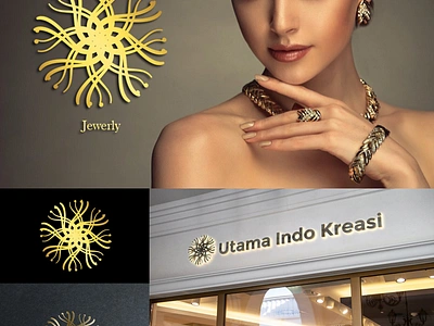 Jewerly Utama Indo Kreasi adobeillustrator branding coreldraw design graphic design illustration logo logodesign vector