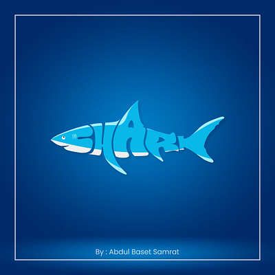 Shark Typography vector Design. english typography shark typography