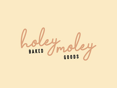 Holey Moley🧁- Patisserie Identity bakery branding bread cake cheesecake cookies cooking design dessert graphic design kitchen label logo logo design logotype pastry patisserie sweet sweetshop vanilla