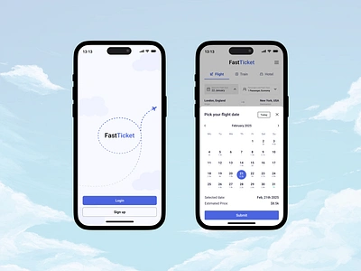 Fast Ticket App - Ui design airplane app app design app ui book bottom sheet clean ui design fast ticket flight flight ticket light mode minimal ui product product design ticket travel ui ui design ux