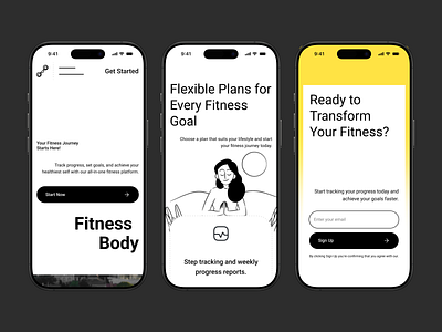 Fitness Workout Web App alif app cool cta design e commerce faq fitness home mobile modern new pricing simple ui ui ux design ux web web design website