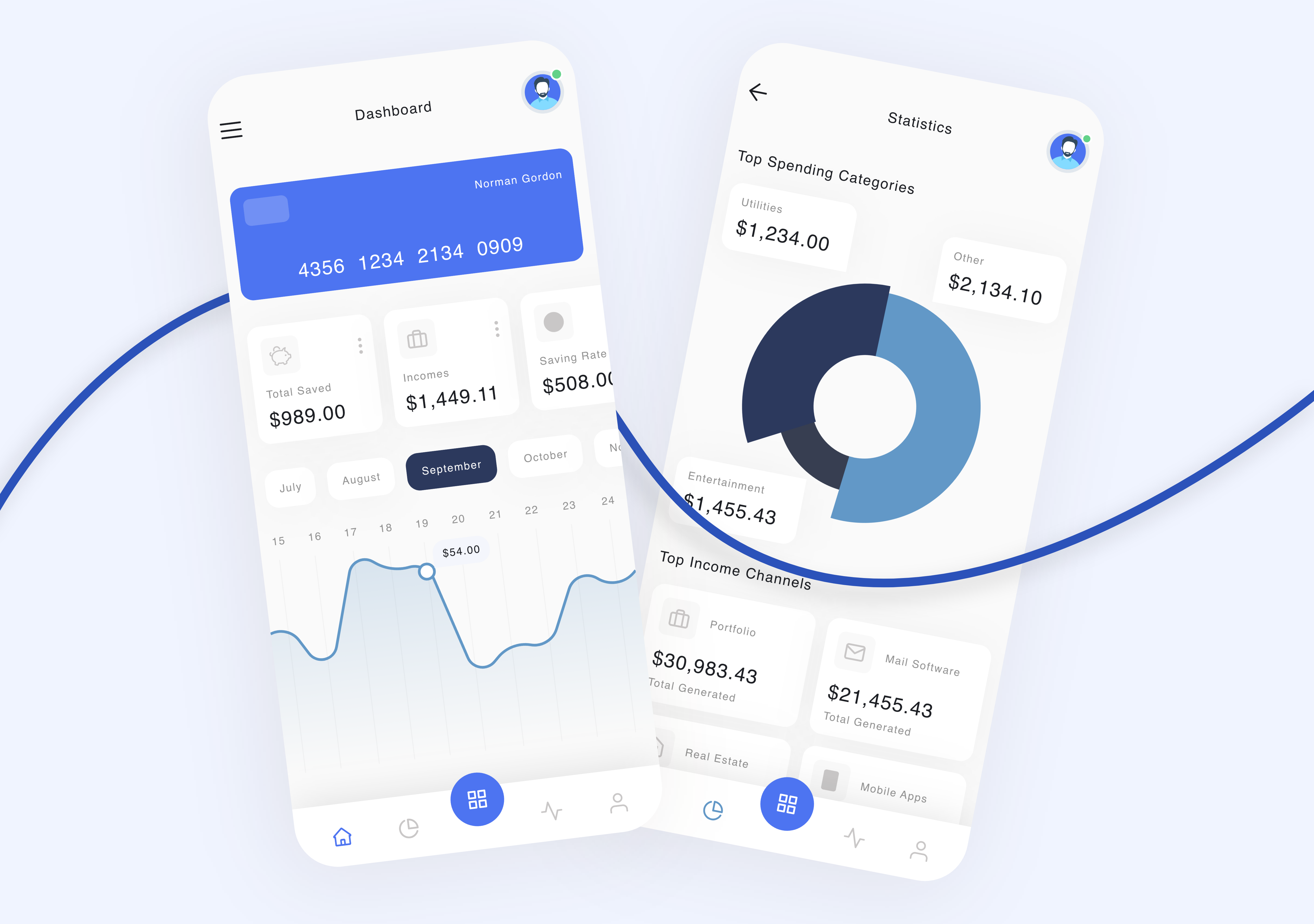 Example of Premium & Modern Business App UI Design
