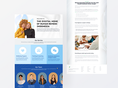 Rumah Remedi - Landing Page branding ui web design website