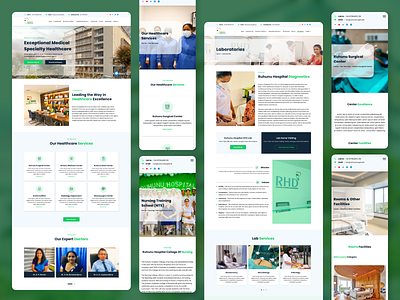 Ruhunu Hospital Re-Design Project design health healthcare hospital hospitalservices icon illustration ruhunuhospital typography ui ux web