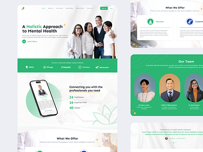 Rumah Remedi - Landing Page branding ui web design website