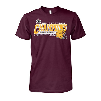 ASU Big 12 Championship Shirt design illustration