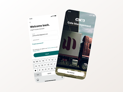 CKB - Logistic Management Mobile (Mobile App) card design illustration mobile ui