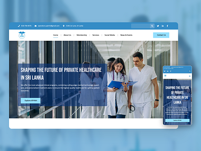 APHNH Website Project aphnh design health healthcare hospital illustration srilanka typography ui ux