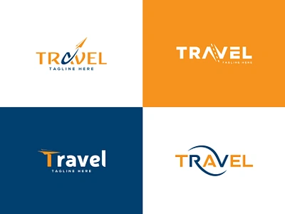 Travel Wordmark Logo design collection airplane collection flight giong hobby holiday hotel letter mark logo design logo type luxury paperplane road text logo tourism travel trip typography vacation wordmark