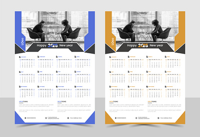 Business wall Calendar business calendar design template wall