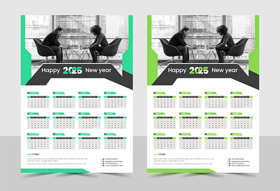 Wall Calendar design 2025 business calendar calendar design clean corporate creative design min imal modern template wall