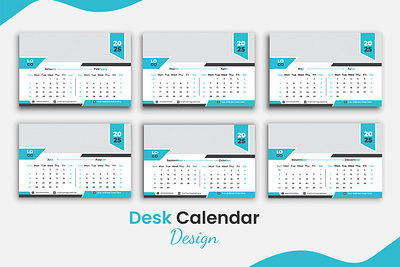 Calendar template 2025 business calendar calendar design creative desk modern table wall