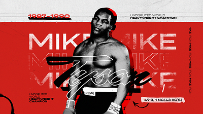 Mike Tyson Animation after effects animation box animation graphic design grunge mike tyson motion graphics photoshop sport animation