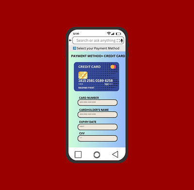 Credit Card Checkout | Challenge #002 DailyUI creative creditcardcheckout dailyui dailyuichallenge graphicdesigning phonemockup