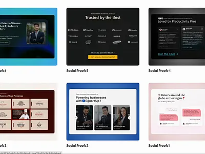 Level Up Your Landing Pages with Testimonial 📝 Triumphs 💪🏻! daily ui challenge design hype 4 academy landing page social proof square.one testimonial designs ui ux ux design