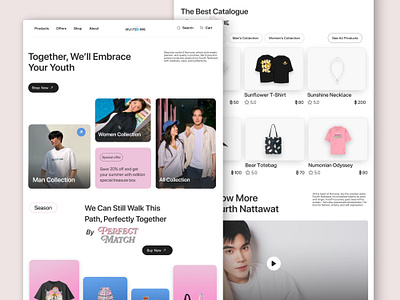 Numone - Fashion E-Commerce Website branding design e commerce fashion ui ux website